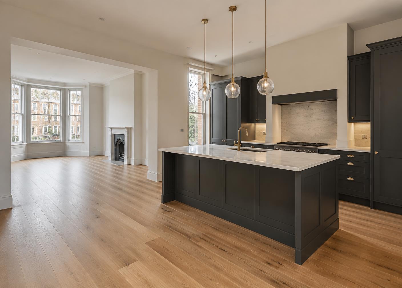 A carefully renovated residential interior